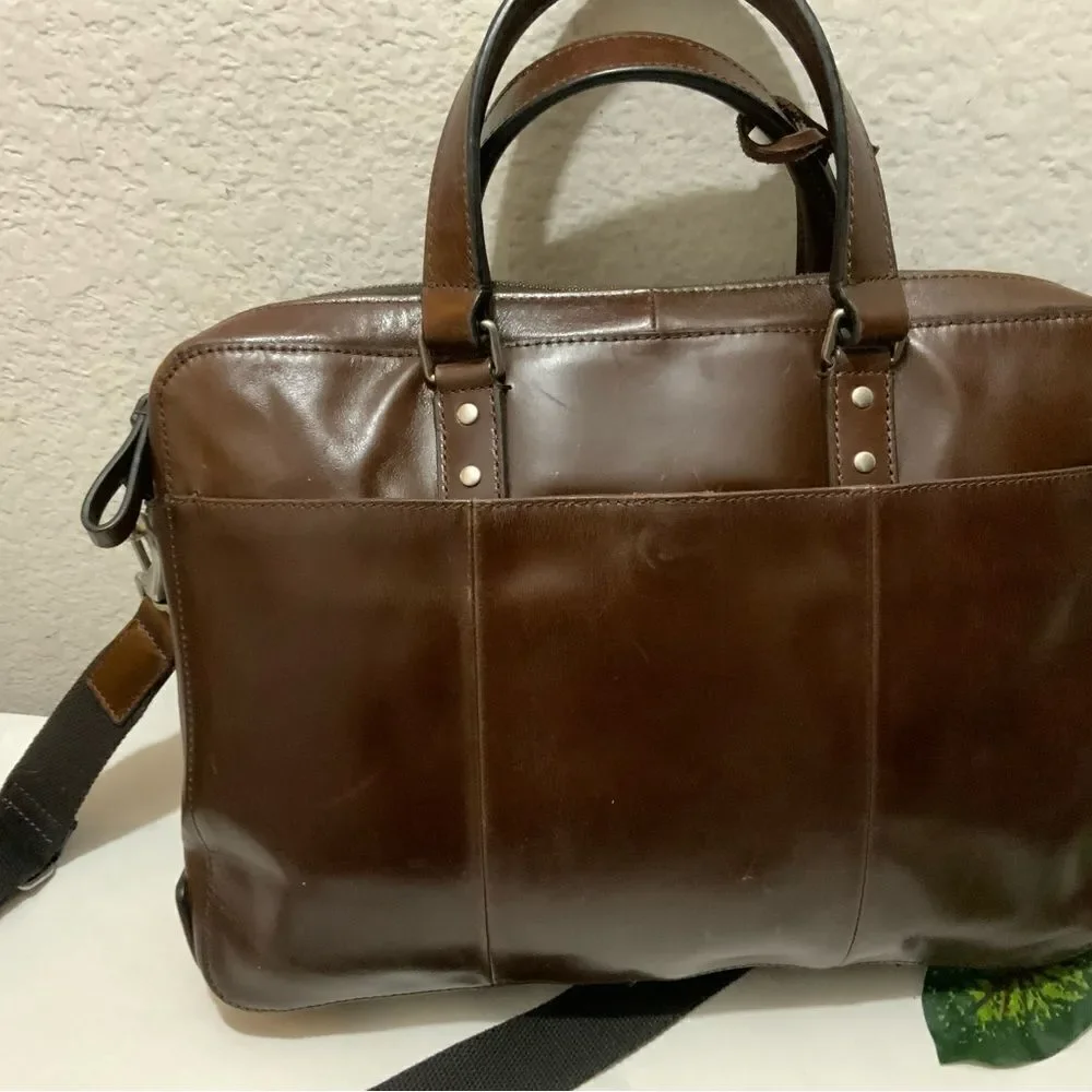 NWT Fossil Defender Eco Leather Brief Bag